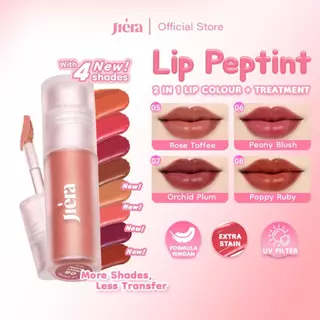 [TERLARIS] JIERA Lip Peptint, 2in1 Lip Color + Treatment, Super Ringan & Anti Geser, Rekomendasi Untuk Bibir Kering dan Masalah Bibir, Ultra Light, Ringan, Longlasting Tahan Lama | Lip Tint dari Jiera Favorit Fuji | Lip Termurah, Terbagus, Tahan Lama.