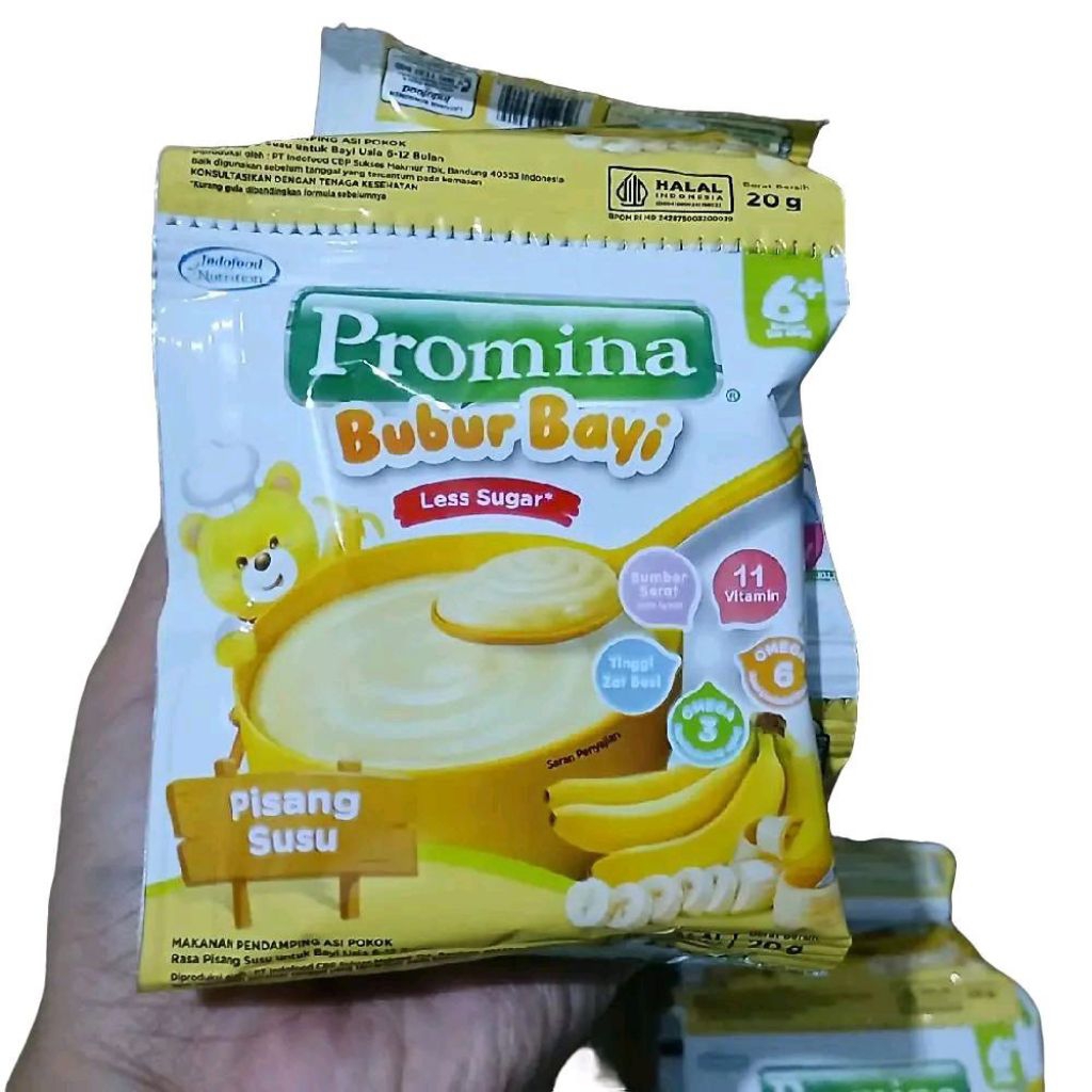 Jual PROMINA RENCENG ISI 8PCS PISANG SUSU BUBUR BAYI MPASI 6+ EXP 2027 ...
