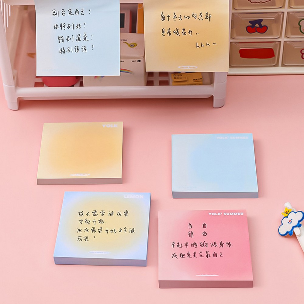 Jual Sticky Notes Tempel Persegi Gradasi Isi 50 Lembar / Memo Polos ...