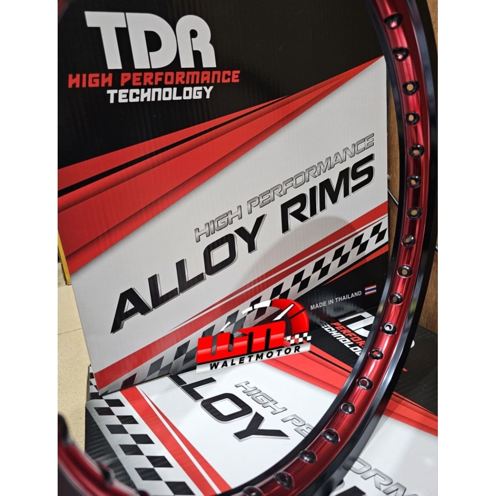 Jual Velg TDR Wx Shape Two Tone 17 X 140 warna Black Red/Velg TDR Rims ...