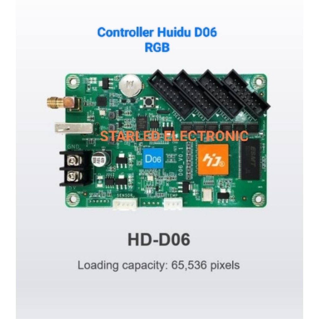 Jual Controller Huidu HD - D06 RGB full caler USB Dan Wi-Fi Android ...