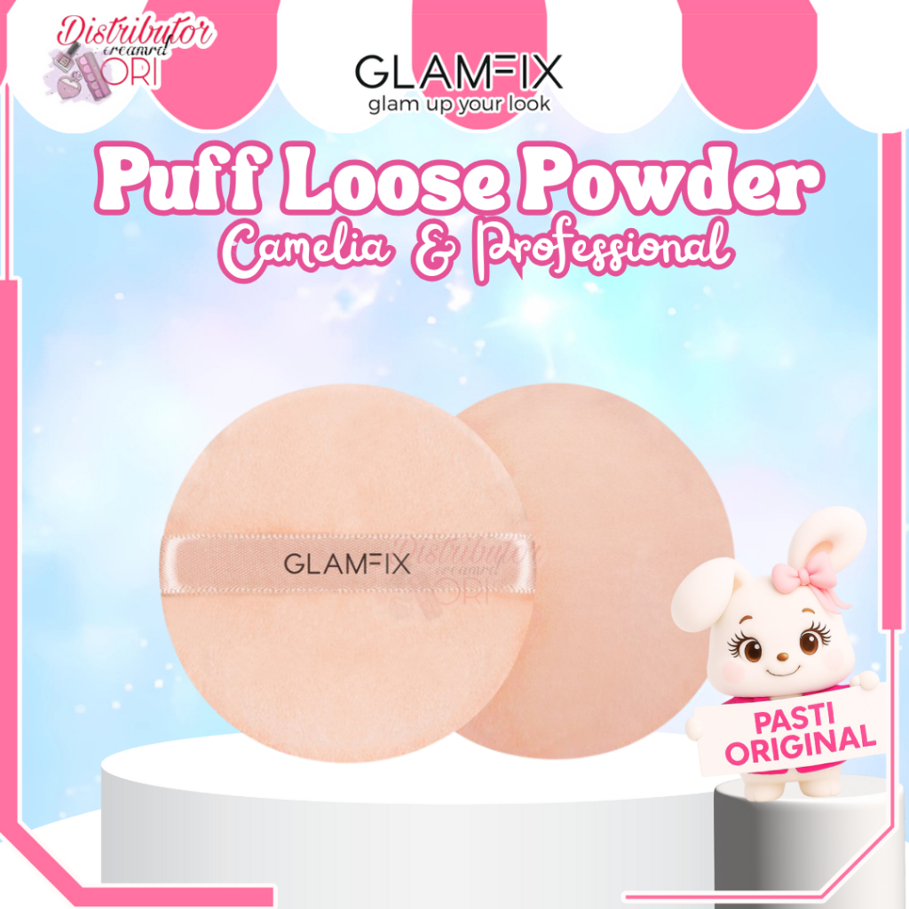 Jual GLAMFIX Camelia Loose Powder Puff - 2pcs Compact Sponge - Air ...
