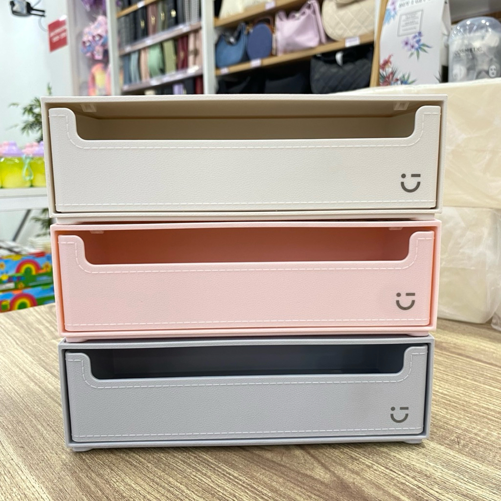 Jual Miniso Patterned Series Stackable Drawer Storage Box / Kotak ...