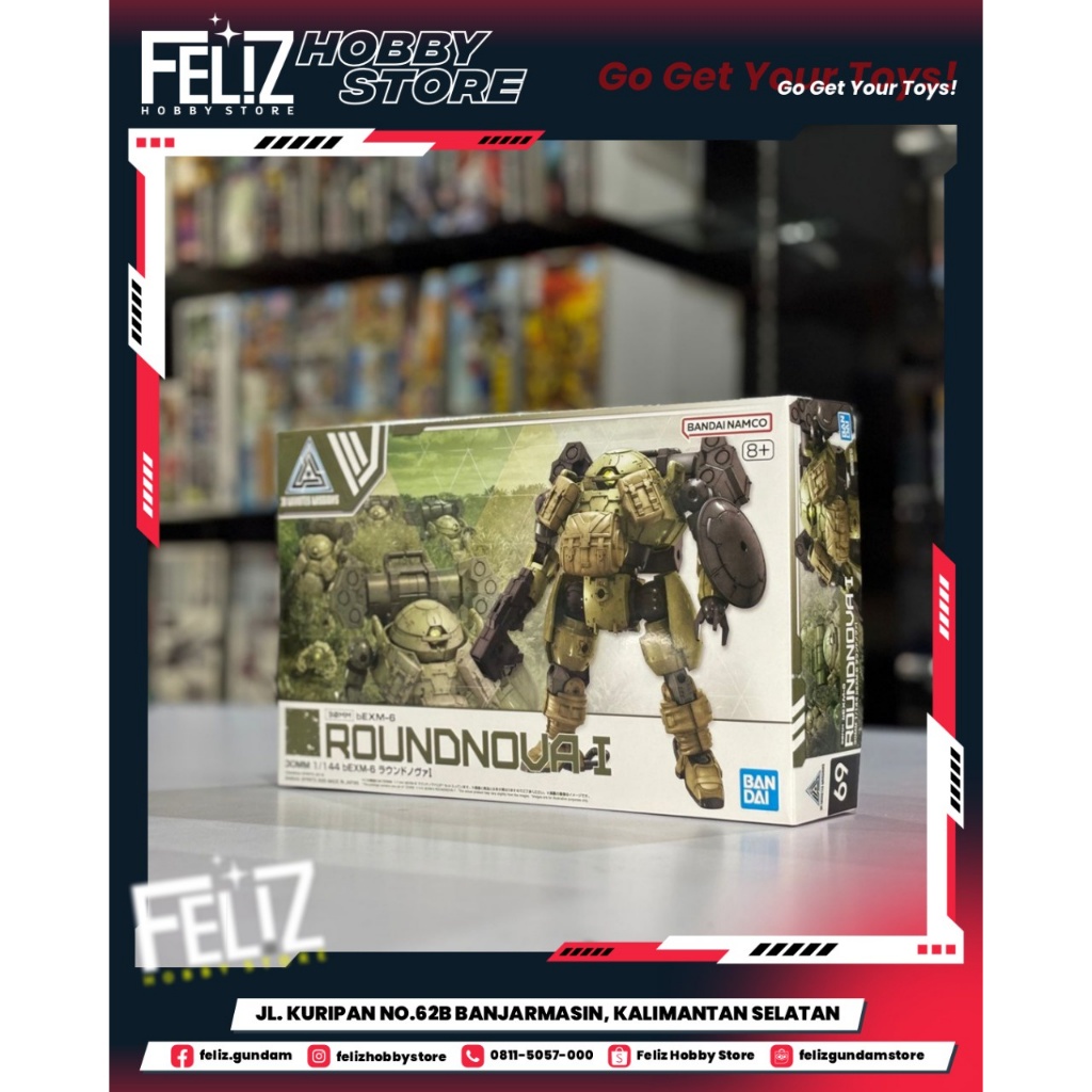 BANDAI 30MM BEXM-6 Roundnova I 1/144 Kit De Modèle OFFICIEL DU JAPON