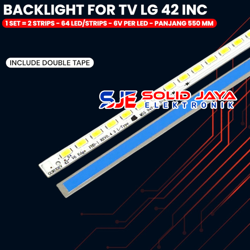 Jual BACKLIGHT TV LED LG 42 INCH 42LW5700 42LW4500 42LW LAMPU BL SMD ...