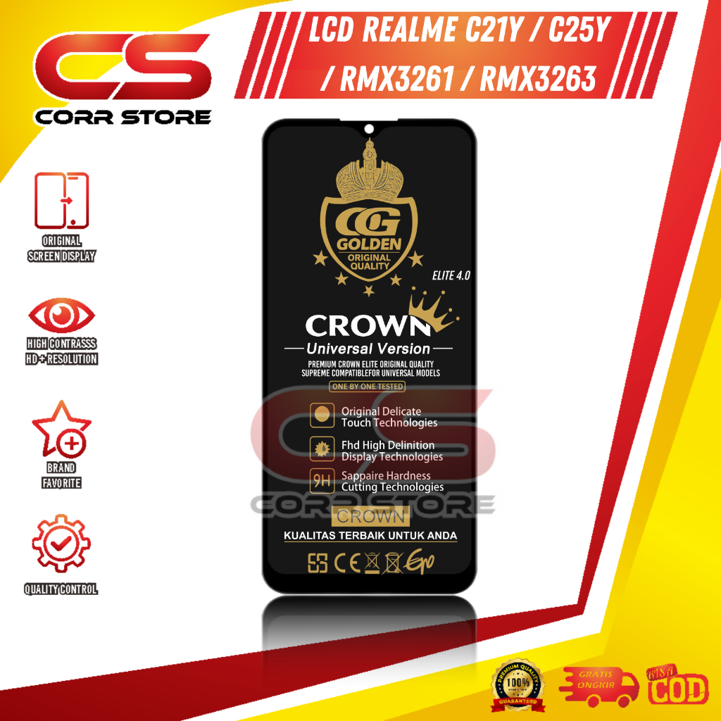 Jual LCD TOUCHSCREEN REALME C21Y / C25Y / RMX3261 / RMX3263 ORIGINAL ...