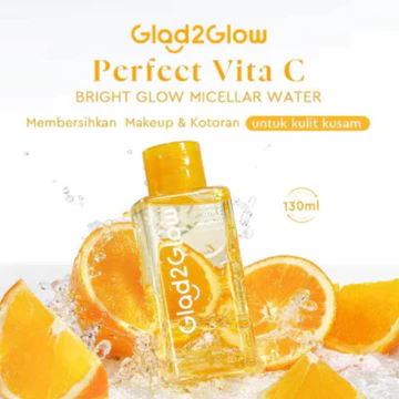 Glad2Glow Micellar Water Cherry Blossom Panthenol Mugwort Vit C