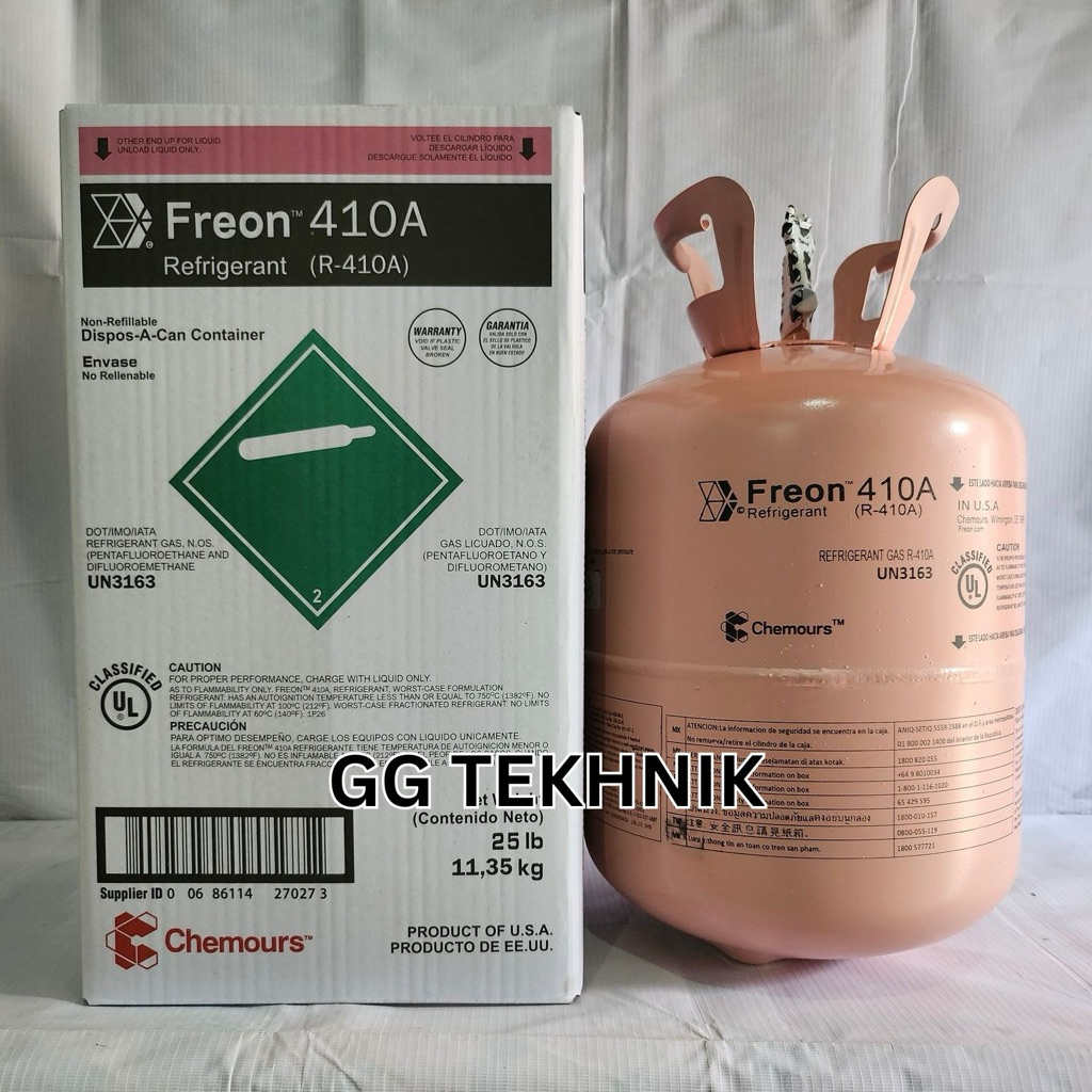 Jual Freon 410A R410a Chemours USA 11,35kg | Shopee Indonesia