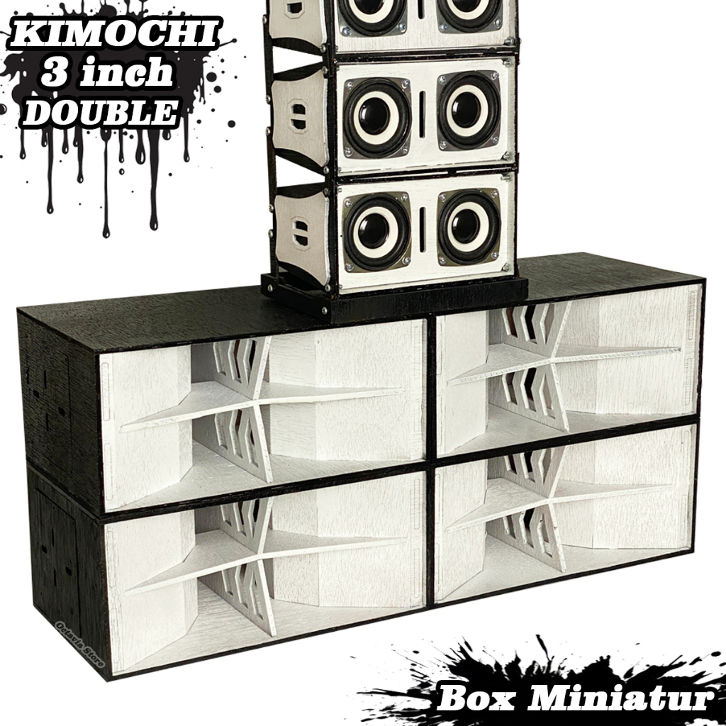 Jual Box Speaker Miniatur KIMOCHI 3 INCH Putih | Shopee Indonesia