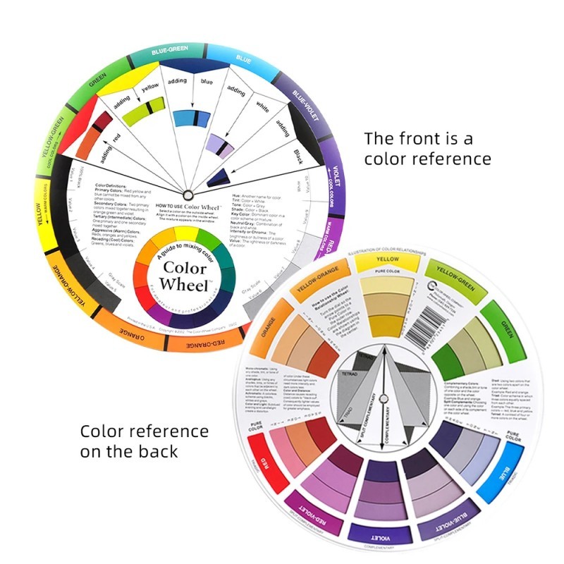 Jual 24cm Color Wheel Color Mixing Guide Wheel Cakra Warna Roda Warna ...