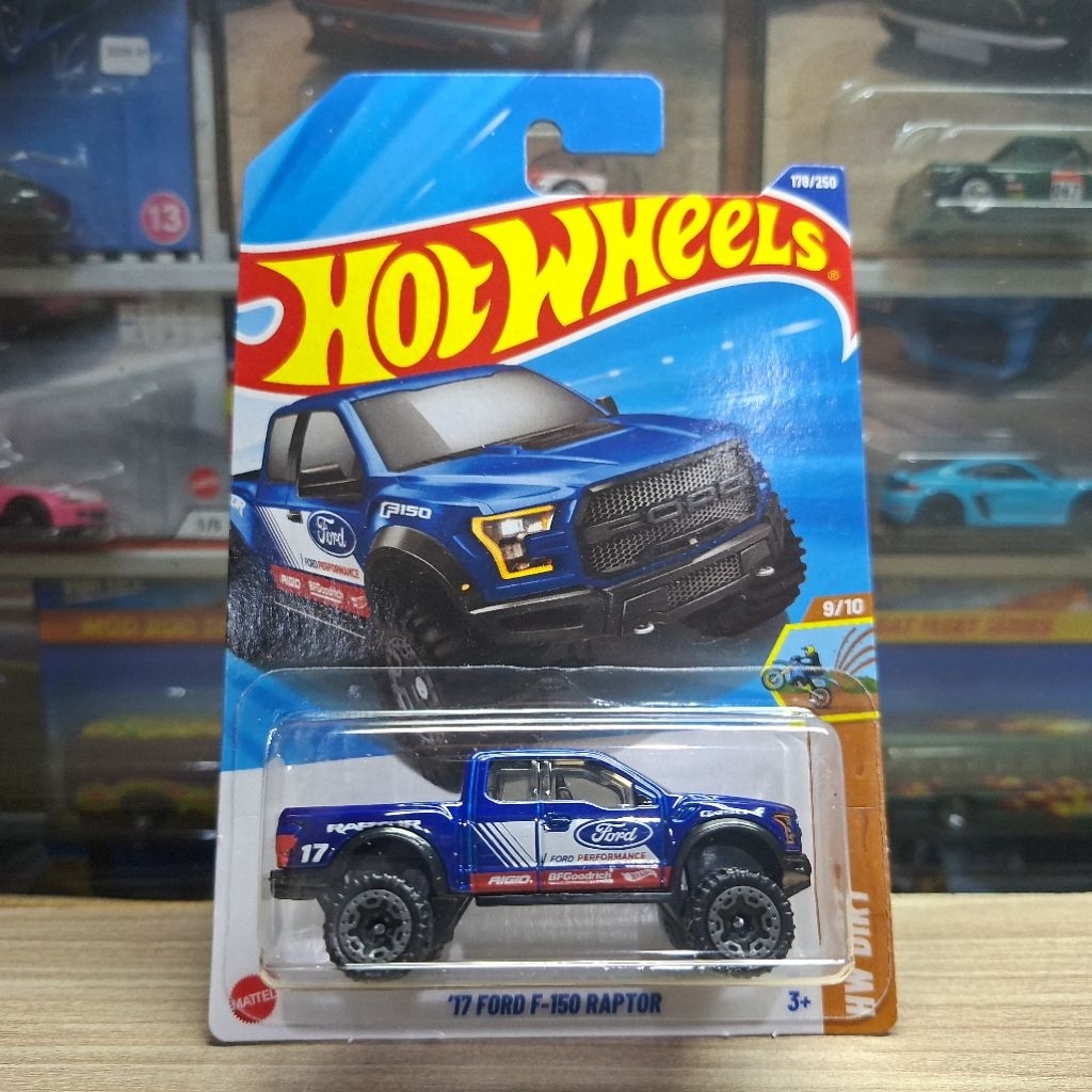Jual Hot Wheels 17 Ford F-150 Raptor Blue J 2025 - Hotwheels Original ...