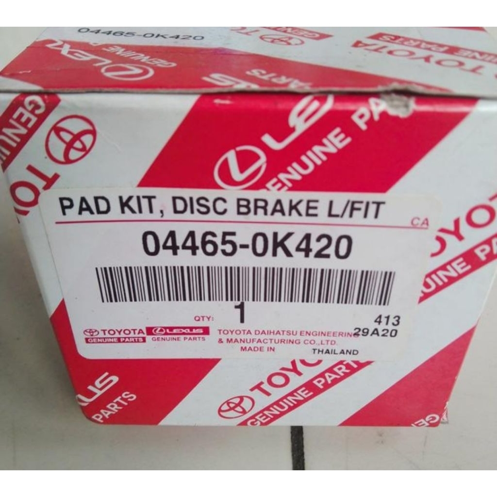 Jual Kampas rem depan Toyota Hilux Revo 2000cc 2500cc 3000cc 04465 ...