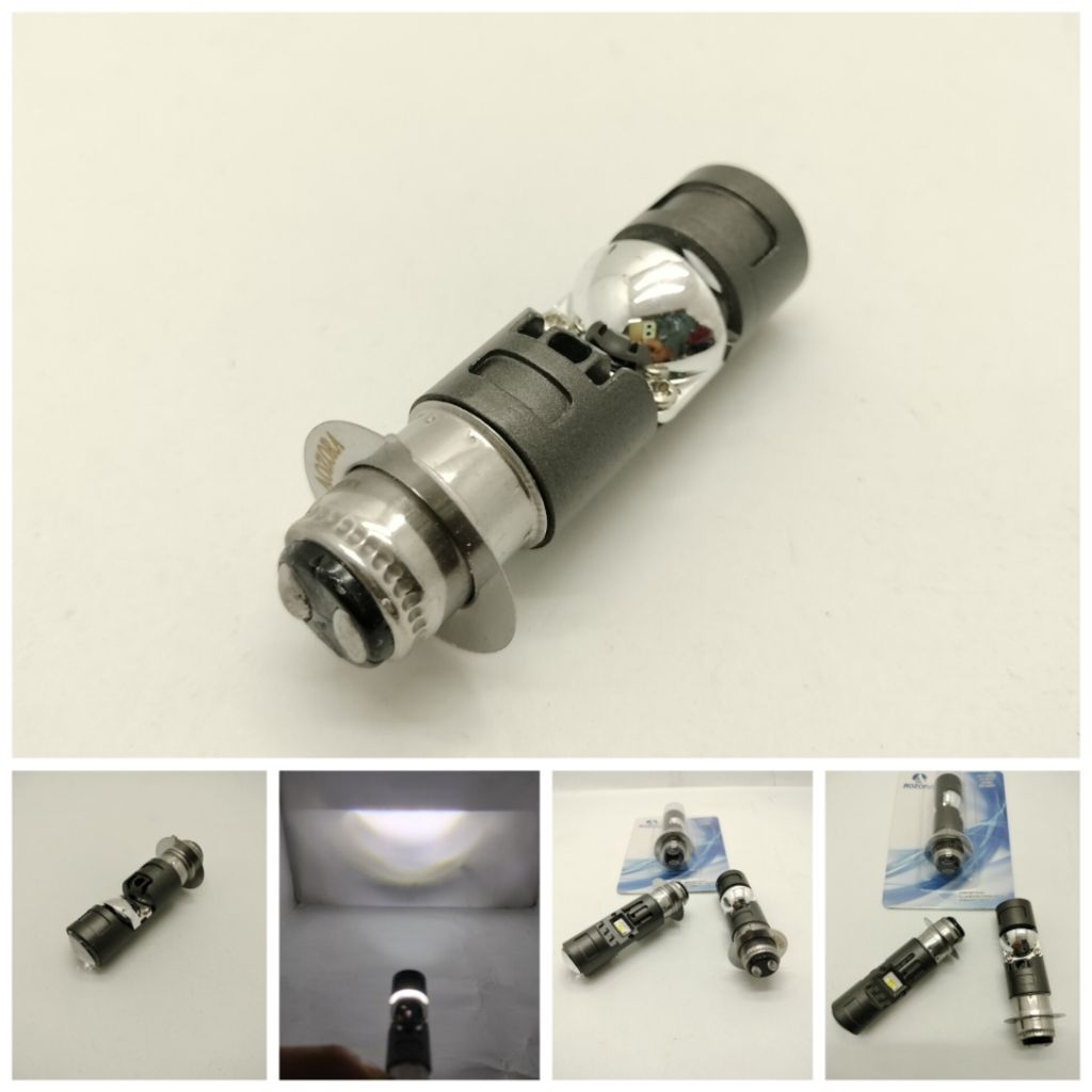 Jual Lampu Utama Socket H6 Biled AOZORA Cahaya Putih-Putih Jauh Dekat ...