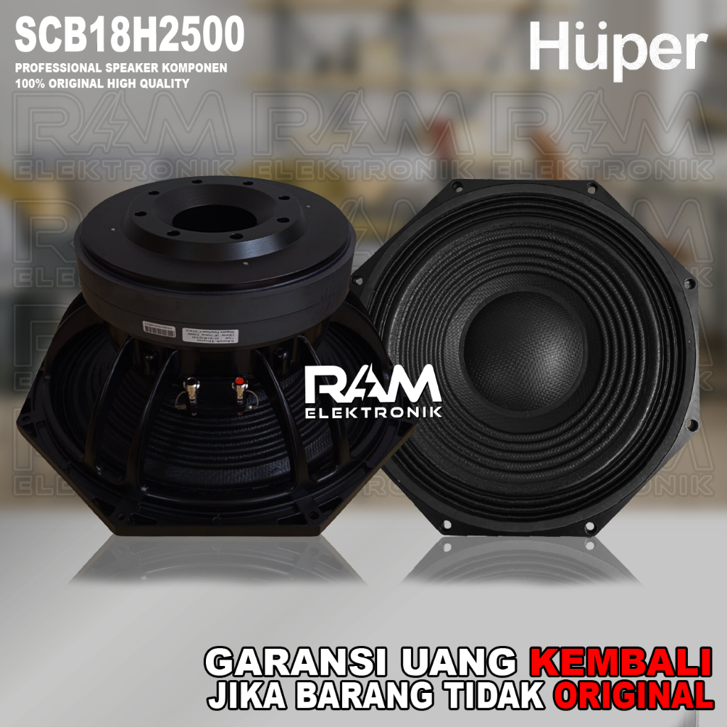 Jual Komponen Speaker 18 Inch HUPER SCB18 H2500 H 2500 Khusus