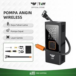 TNW CI12 Pompa Ban Motor Dan Mobil Electric Air Pump Car Air Pump Tire Inflator Portable Mini Pompa Angin Elektrik 10000mAh