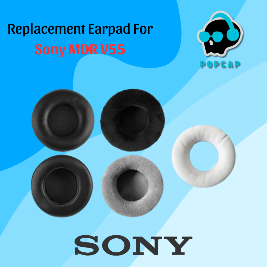 Coussinets D'oreille 80mm Pour Casque Sony MDR-V55, V500, Etc. - Neufs - Marque AUDIO123