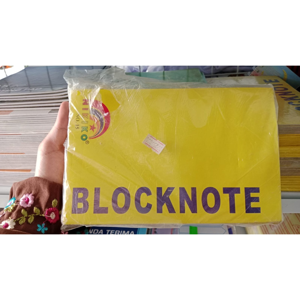 Jual BLOCK NOTE NIKIKO KUNING ISI 12BUKU | Shopee Indonesia
