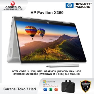 Core I5 Hp Pavilion X360 16gb Ram 512gb Ssd LAPTOP BARU HP