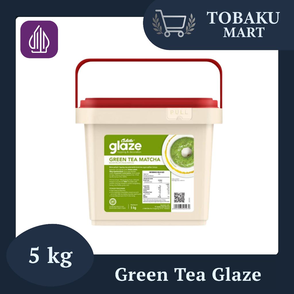 Jual COLATTA GLAZE GREEN TEA 1KG / 5KG GLAZE CELUP RASA GREEN TEA ...