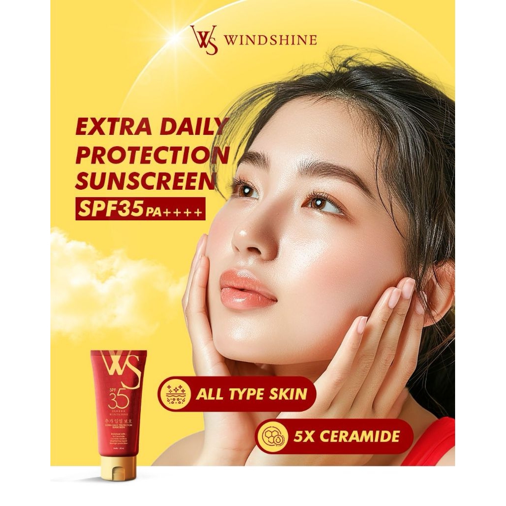 Jual SUNSCREEN WINDSHINE SPF 35 PA+++ WS ORIGINAL | Shopee Indonesia
