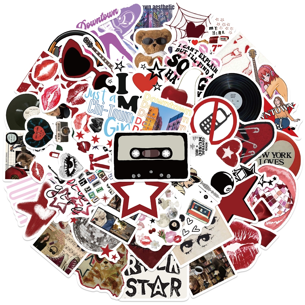 Jual 50PCS New Gaya INS Y2K Stiker lucu Retro Stiker Anti Air Stikers ...