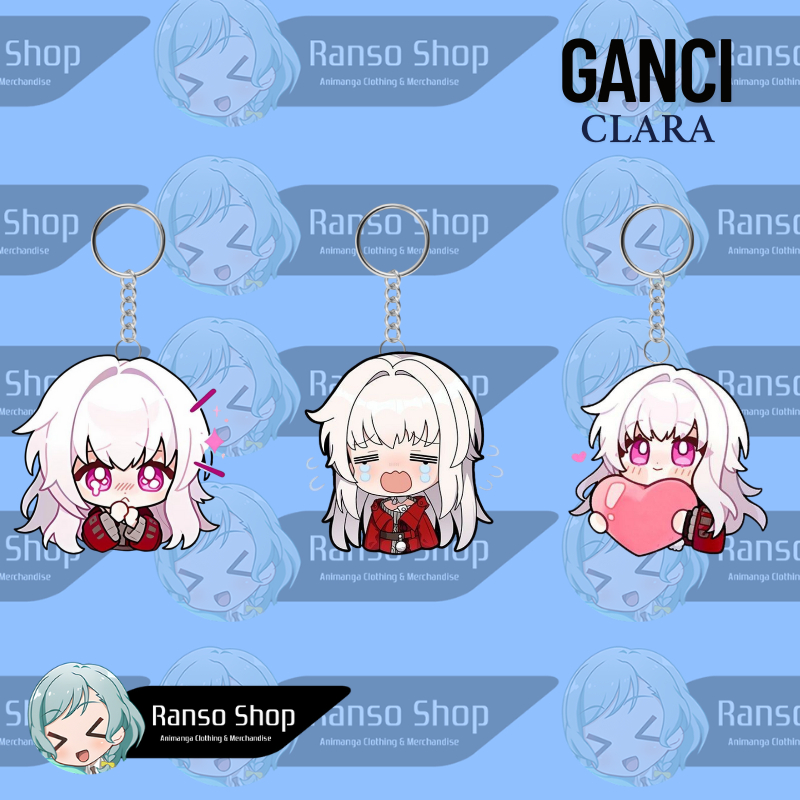 Jual Keychain Honkai Star Rail Clara UV Printing Laser Cut Pinggiran ...