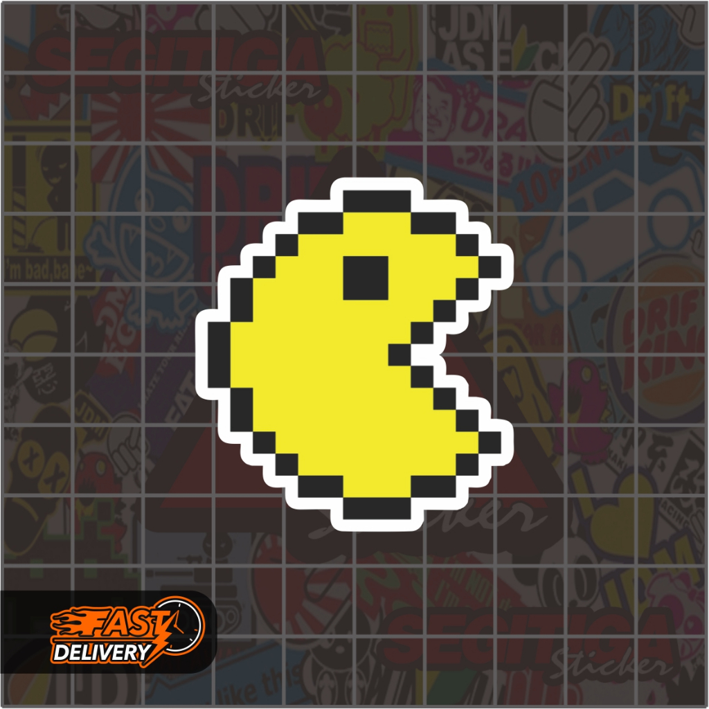Jual Sticker Pacman Pixel Ukuran 4.5 x 5 Cm | Shopee Indonesia