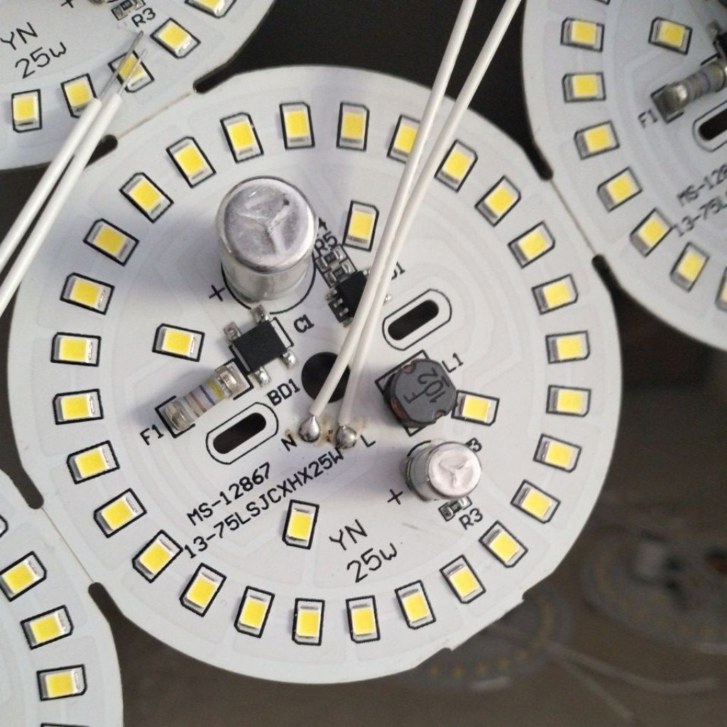Jual PCB LAMPU LED AC HITAM (220V) 5,7,9,12,15,18,20,25,30,40w NYALA ...