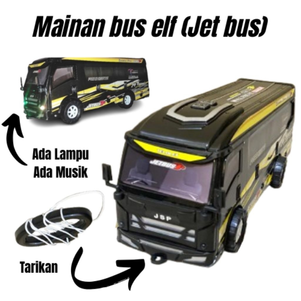 Jual Mainan jet bus elf suara musik dan lampu keren AM12 | Shopee Indonesia