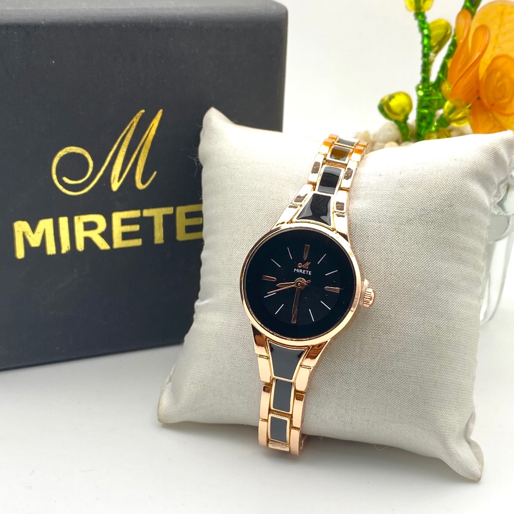 Jual Jam Tangan Mirete R232 Model Oval Analog Rantai Keramik Bahan ...