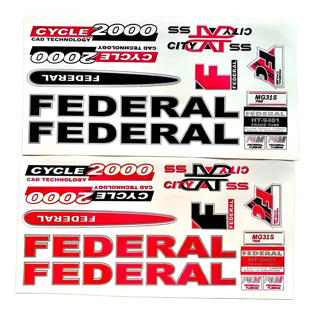 Jual Stiker Sepeda Federal City Cat Sticker Striping | Shopee Indonesia
