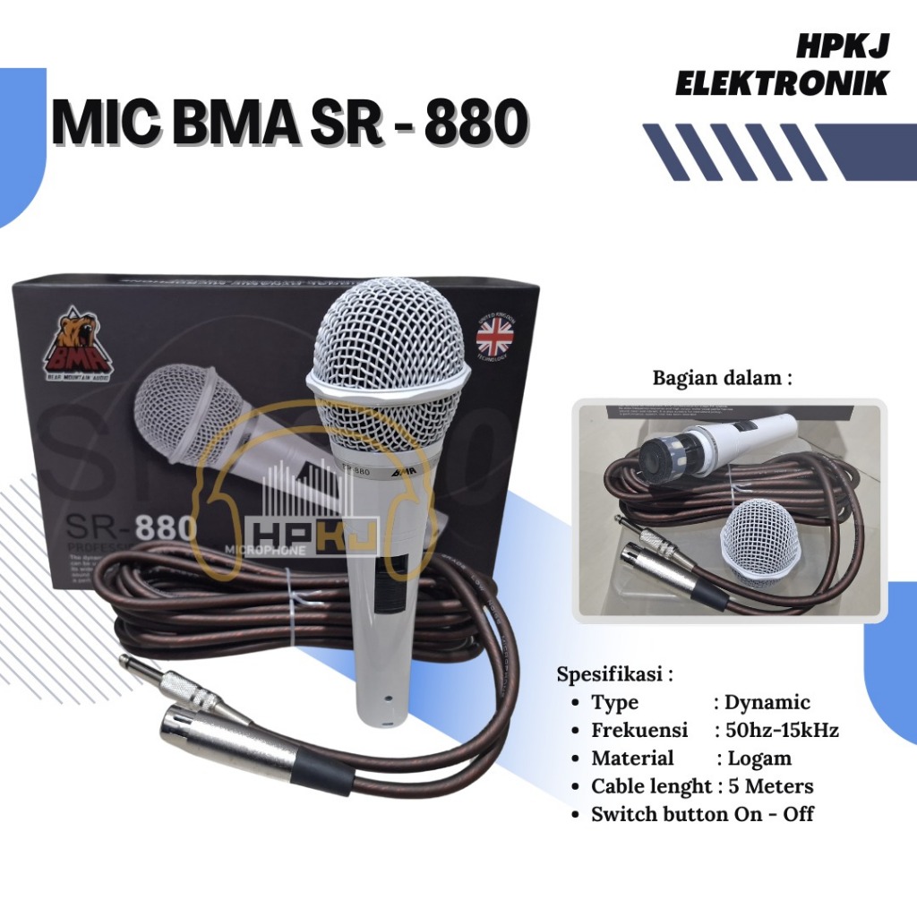 Jual MIC MICROPHONE BMA SR 880 mic bma sr880 | Shopee Indonesia