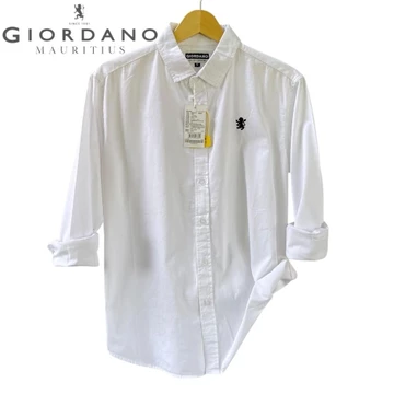 Kemeja Giord4no Logo 3 D Lengan Panjang Pria Kemeja Pria Dewasa Model SUPER PREMIUM