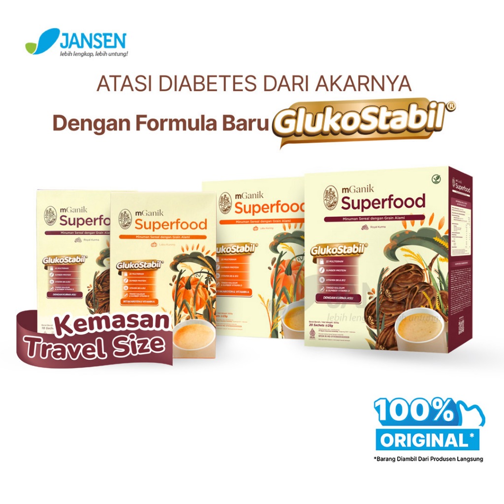 Jual mGanik Superfood Rasa Pumpkin dan Royal Kurma - Multigrain Rasa ...