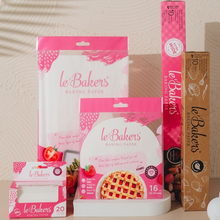 Jual Le Bakers Baking Paper Kertas Baking Kertas Roti 30cm x 10m ...