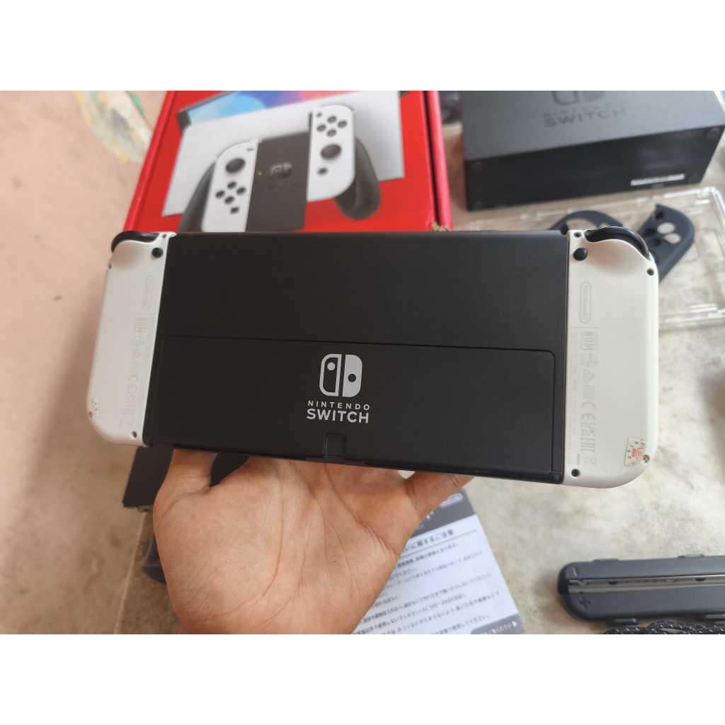 Jual Nintendo Switch OLED CFW Atmos 128GB White Fullset 00 | Shopee ...