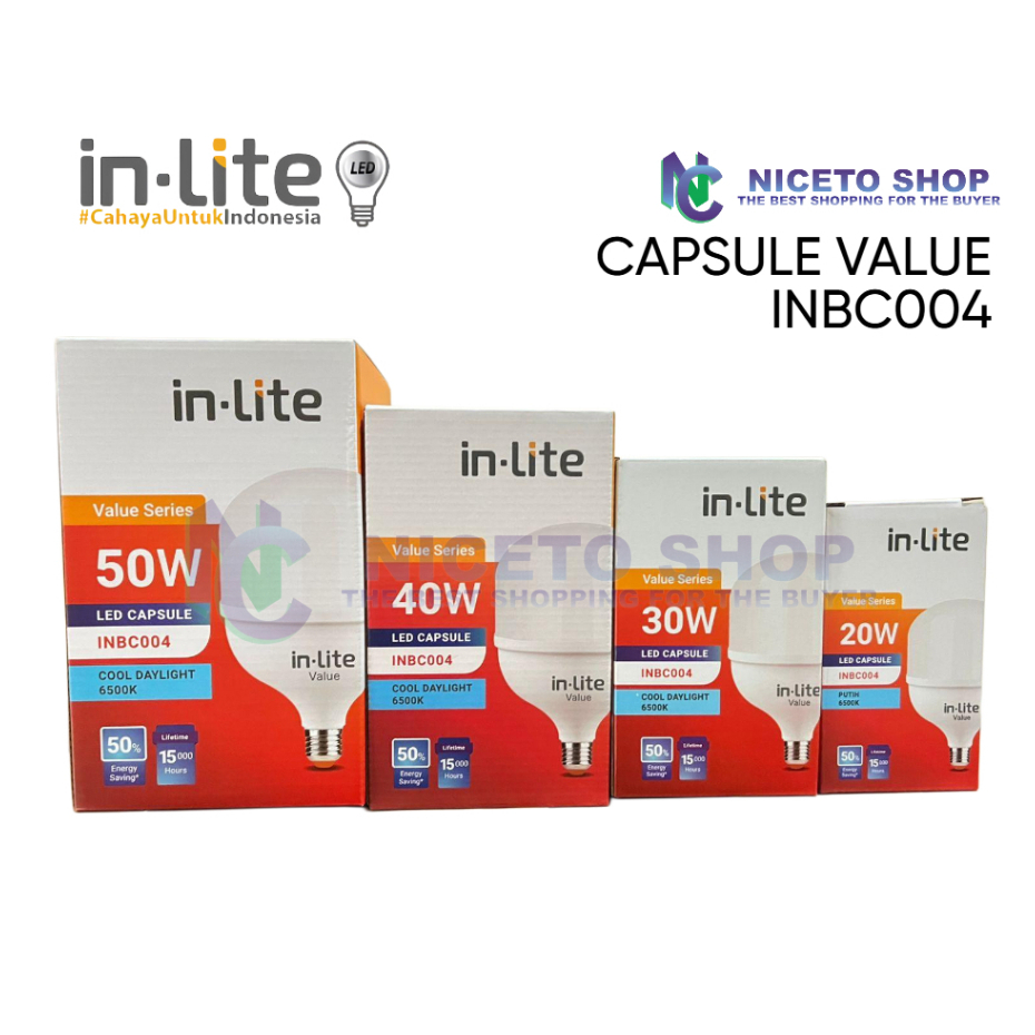Jual Lampu In lite LED Capsule INBC004 Value series 20W 30W 40W 50W ...