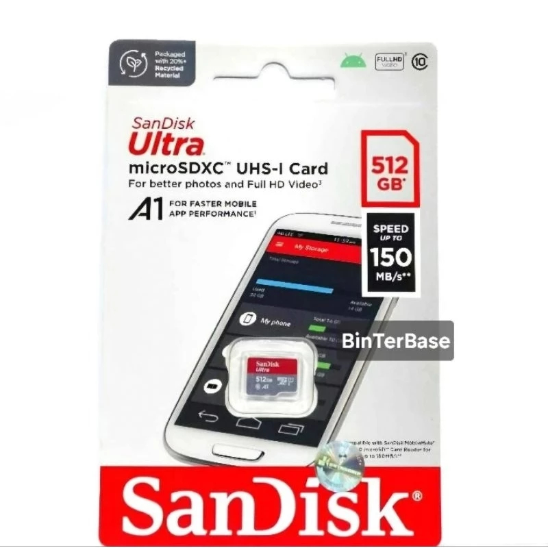 SanDisk Ultra SDXC-Speicherkarte, 256 GB, Class 10, 100 MB/s, UHS U1