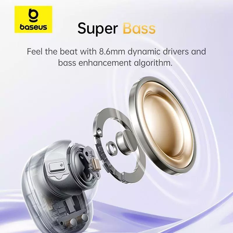 Baseus Office TWS Mini Bass BD1 True Wireless Earbuds Headset Bluetooth 5.4 Earbuds Earphone