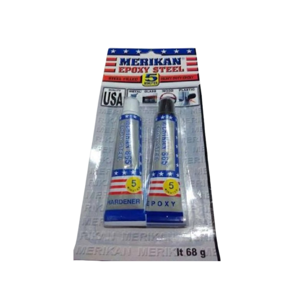 Jual LEM PLASTIK STIL 5 MENIT ( EPOXY STEEL) / MERIKAN | Shopee Indonesia