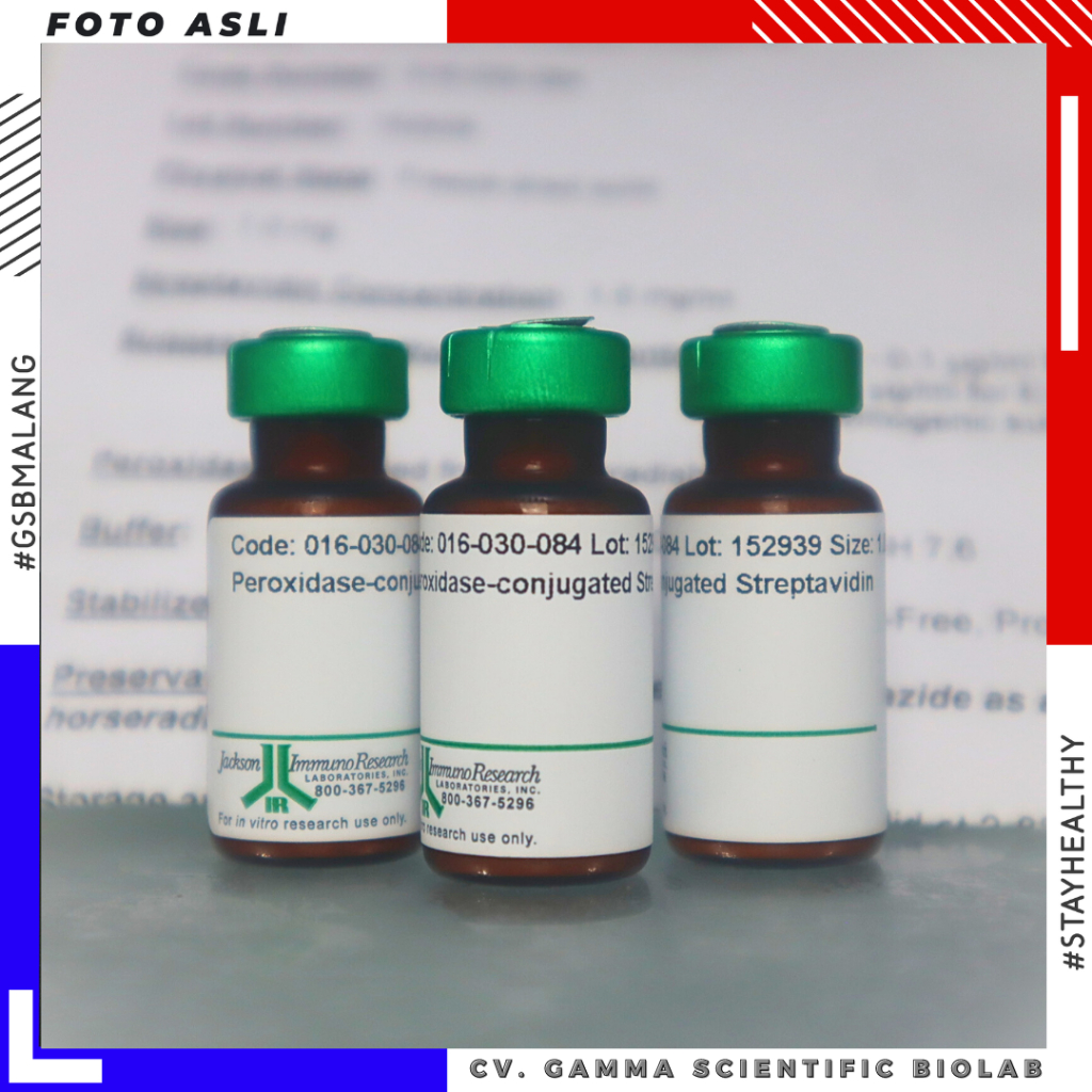 Jual Peroxidase-Conjugated Streptavidin 1mg | 016-030-084 - Jackson ...