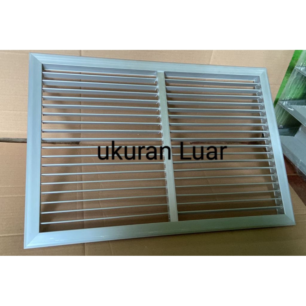Jual grill ac RAG ducting 50x40cm Ukr dalam (CAT PUTIH) | Shopee Indonesia