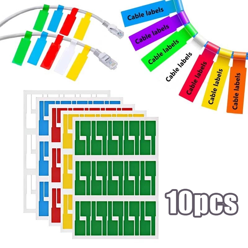 Jual 300pcs / 10 Lembar Label Penanda Kabel Jaringan Anti Air Cable ...
