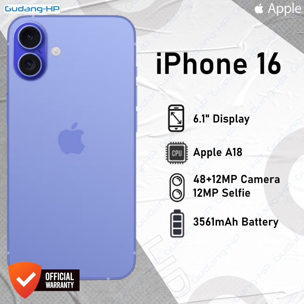iPhone 16 128 GB dengan variasi warna yang menarik