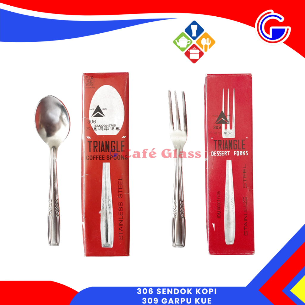 Sendok Garpu Stainless - Sendok Garpu Kecil - 306 Sendok Kopi - 309 Garpu Kue - Kedaung