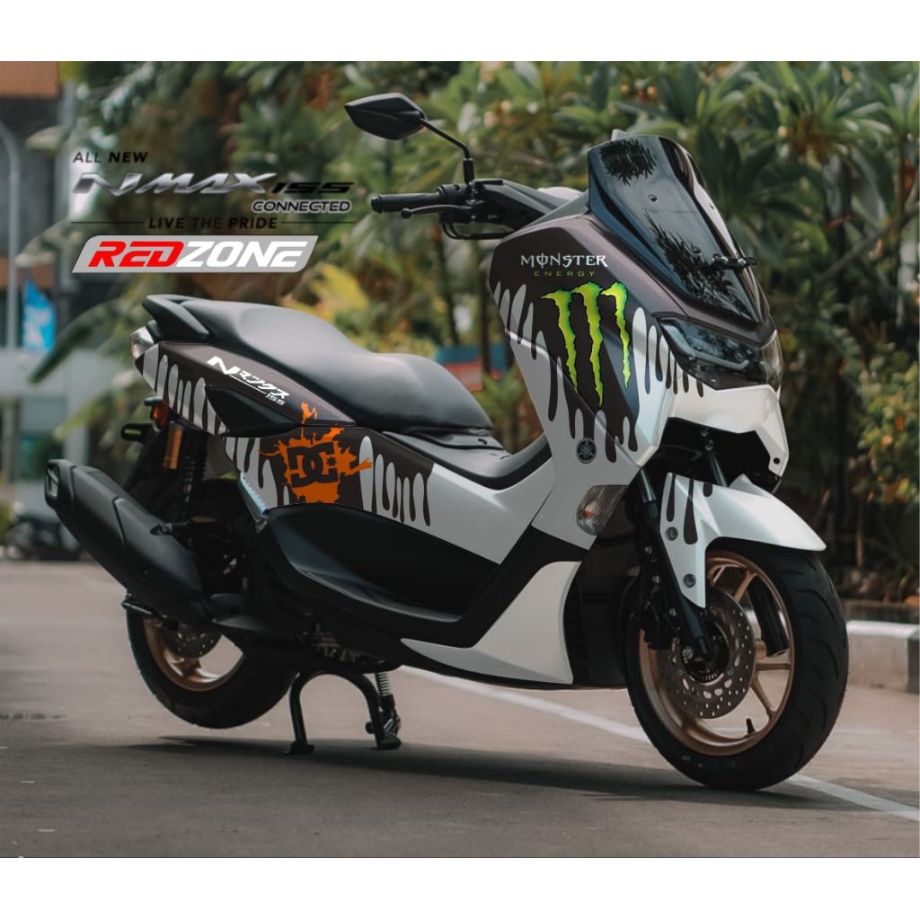 Jual Sticker stiker decal motor new NMAX fullbody motif monster energy ...
