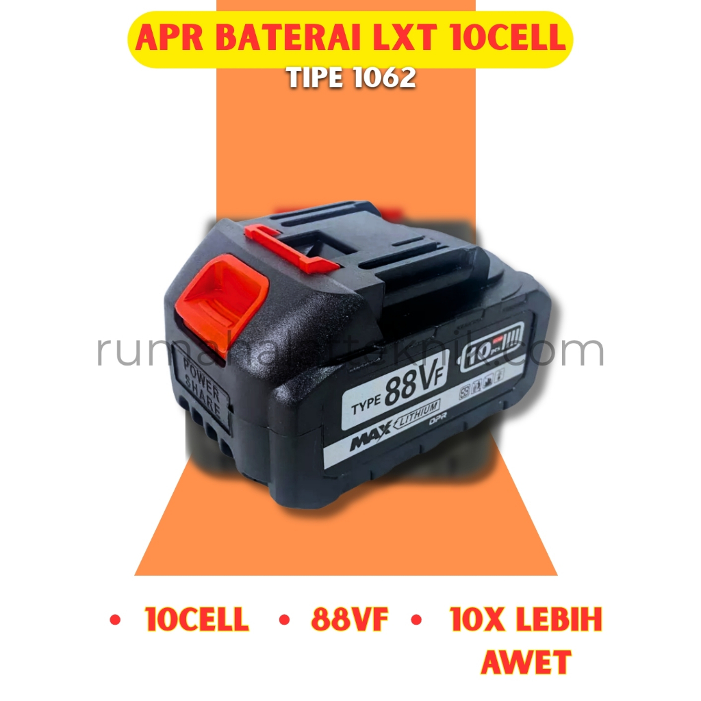 Jual APR BATERAI LXT TYPE 1062 10CELL KODE 88V 99V 48V 21V 20V SEMUA ...