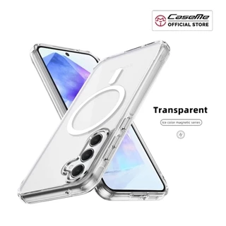 Caseme Casing Magsaf A55 A35 A25 A15 5G Magnetic Wireless Charging Soft Case Anti Yellowing