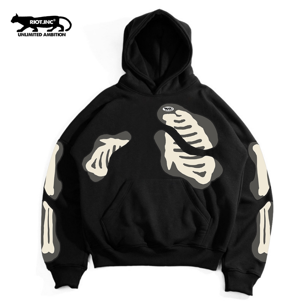 Jual RIOT INC Sweater Hoodie Boxy Unisex Redforce - Distro Keren - Pria ...