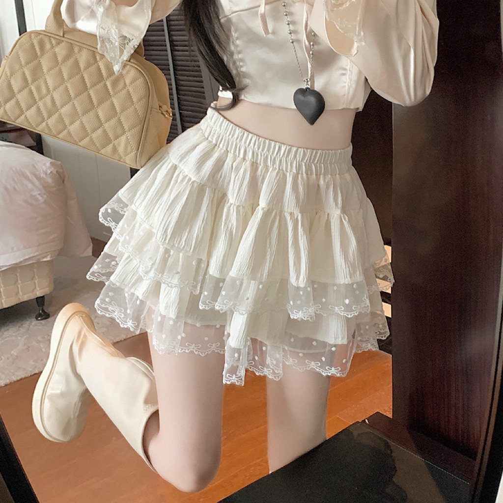 Jual [ Luxxite_co ] BISA INSTANT / SAMEDAY | LACE MINI SKIRT / Rok mini ...